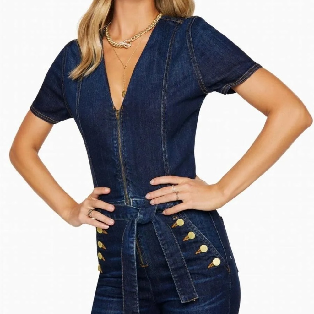 Ramy Brook Helena Denim jumpsuit-worn 2 hours